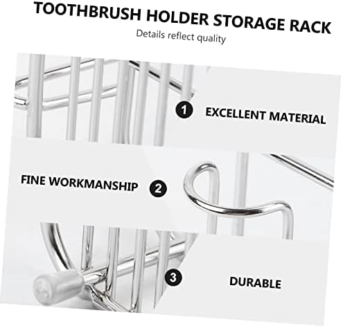 Zerodeko Wall-Mounted Toothbrush Cup Organizer