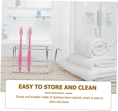 Stainless Steel Toothbrush Holder Shower Rack