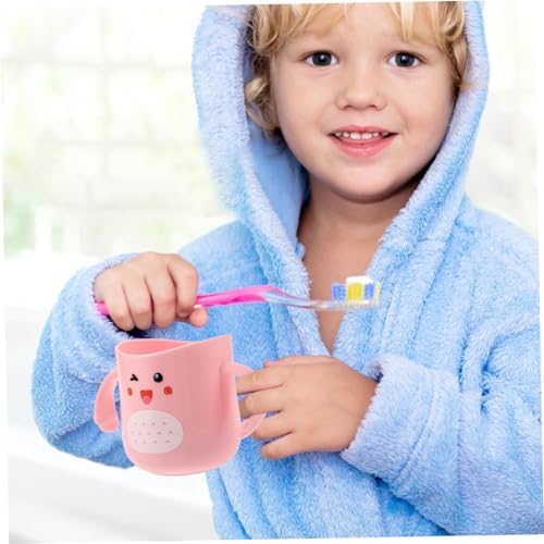 HAPINARY Cartoon Toothbrush Cup for Boys Girls - Easy to Clean Child-Friendly