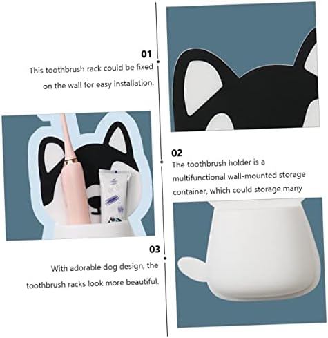 ABOOFAN Wall-Mounted Toothbrush Holder Stylish and Durable