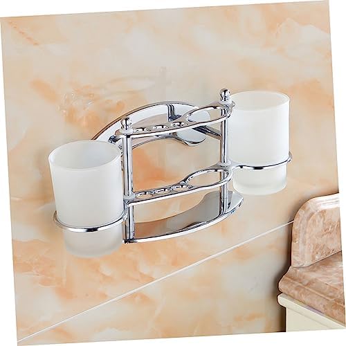Stainless Steel Wall-Mounted Toothbrush Holder for Bathroom