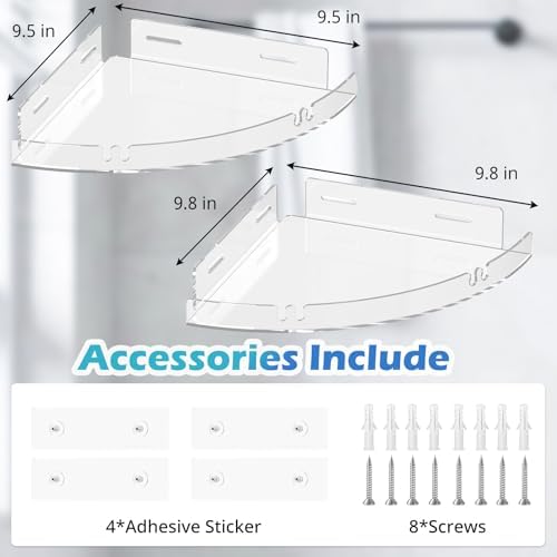 2-Piece Heavy Duty Corner Shower Caddy