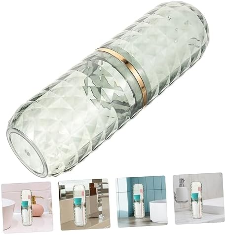 TOVINANNAPortable Toothbrush Case with Multi-Purpose Travel Holder for Business Trips