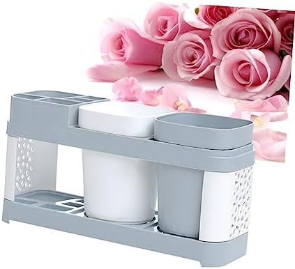 Dual-Holder Toothbrush Toothpaste Organizer