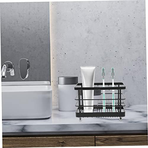 Elegant Iron Toothbrush Toothpaste Storage Rack