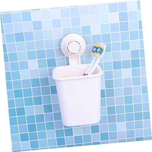 Suction-Cup Wall-Mounted Toothbrush Toothpaste Holder