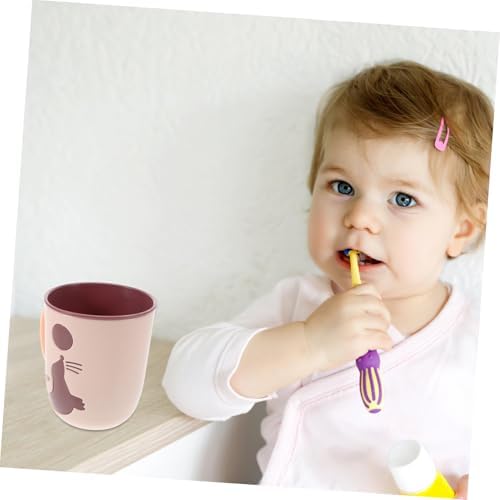 Totority Baby Mouthwash Cup Dolphin Toothbrush Holder Portable Travel Tumbler