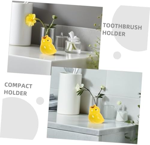 Cute 2-Pack Cartoon Ceramic Toothbrush Holder