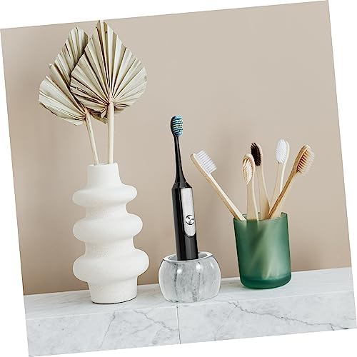 Sturdy and elegant 2Pcs Marbled Toothbrush Rack for Household Use