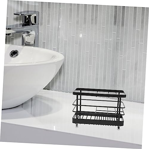 Unomor Toothbrush Drain Rack Metal Functional Tidy Shower Holder