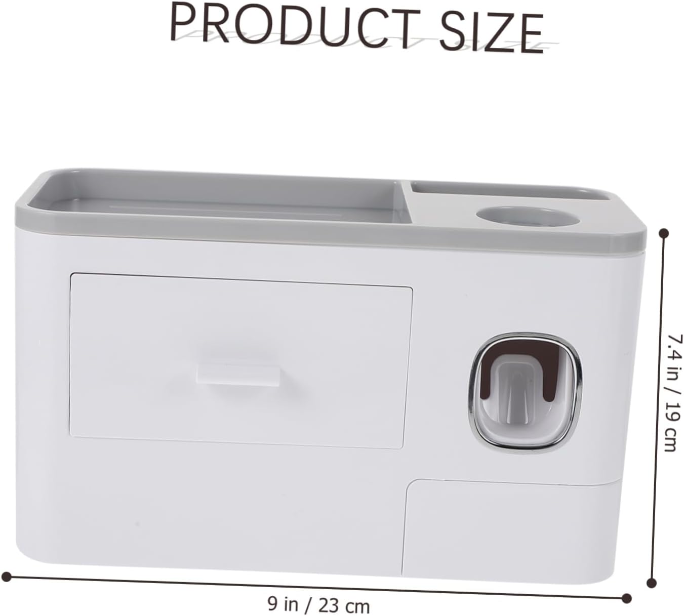 Wall-Mounted Toothbrush Holder with Glass Storage Case Space-Saving Bathroom Organizer