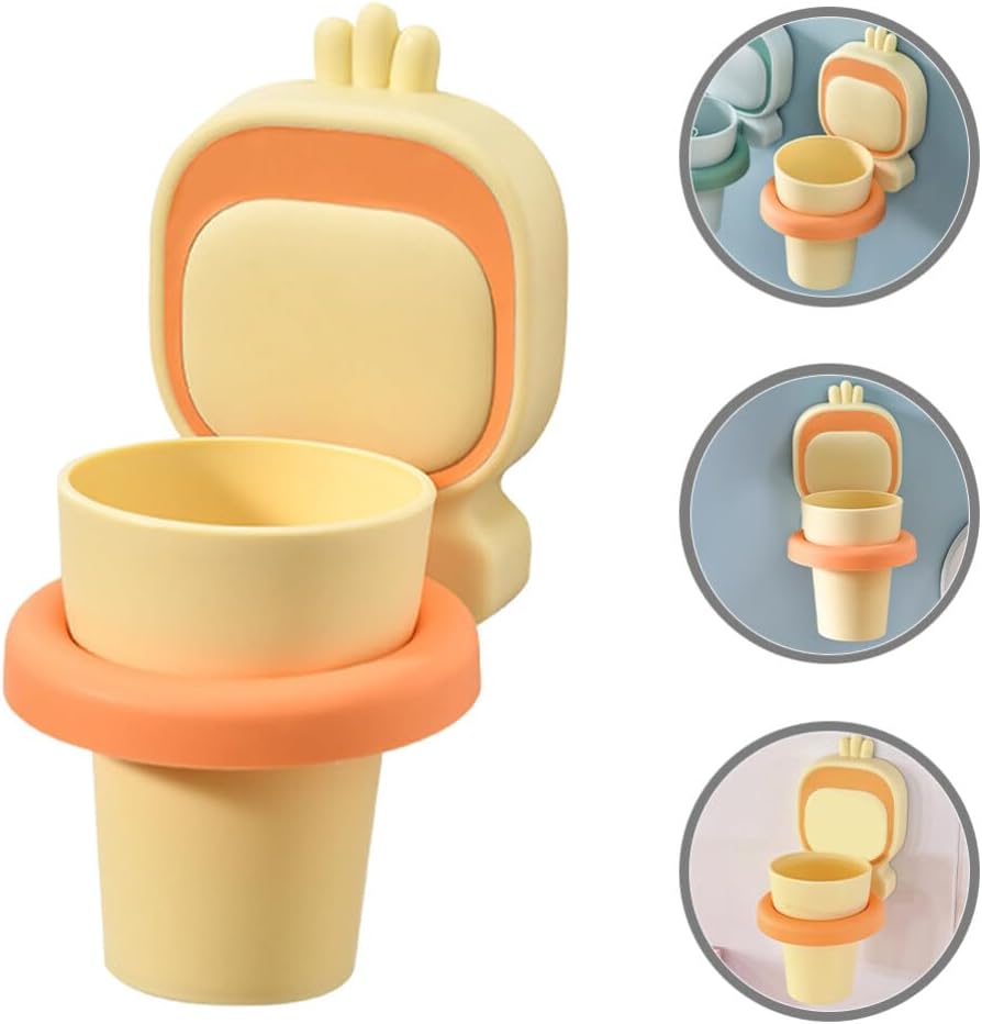 1set Wall-Mounted Toothbrush Holder for Boys and Girls