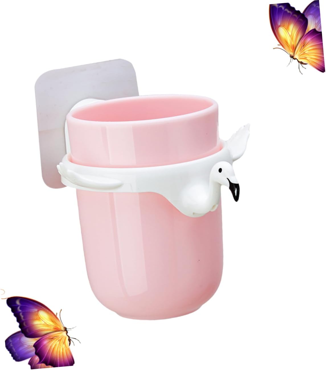 HOOtn Flamingo Tooth Mug Gargle Brush Use-Everyday Organizer in a Cute Design