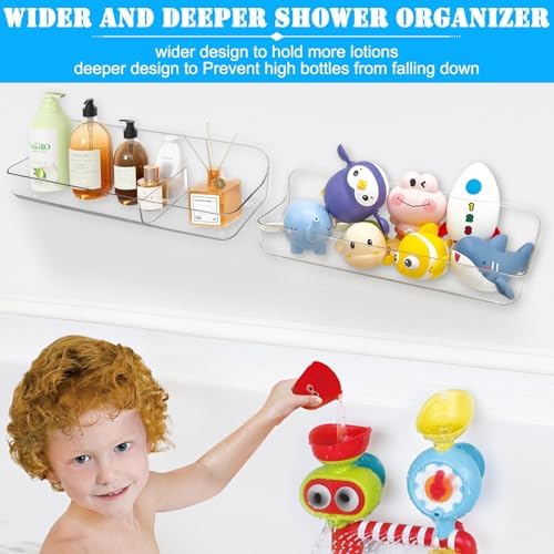 2PK Bath Toy Storage Holder for Bathtub Large