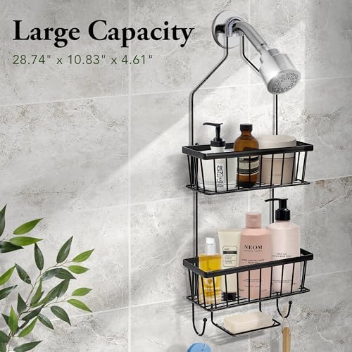 Stylish Functional SunnyPoint Bathroom Caddy Over the Shower Head