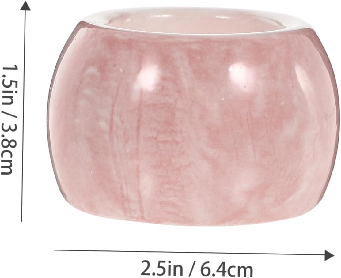 2Pcs Marbling Ceramic Toothbrush Holder Organizer