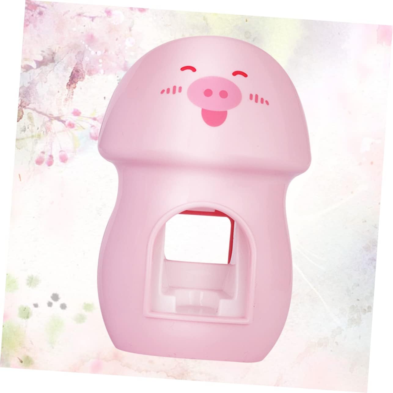 Adorable Pink Toothbrush Holder Wall-Mounted Automatic Toothpaste Squeezer