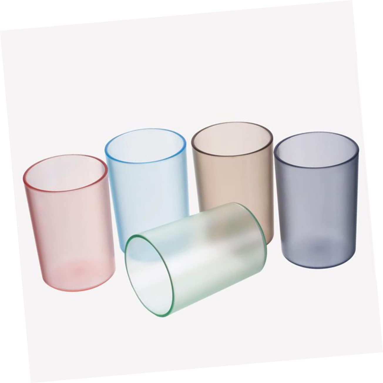 Elegant Transparent Toothbrush Holder mug for Adults