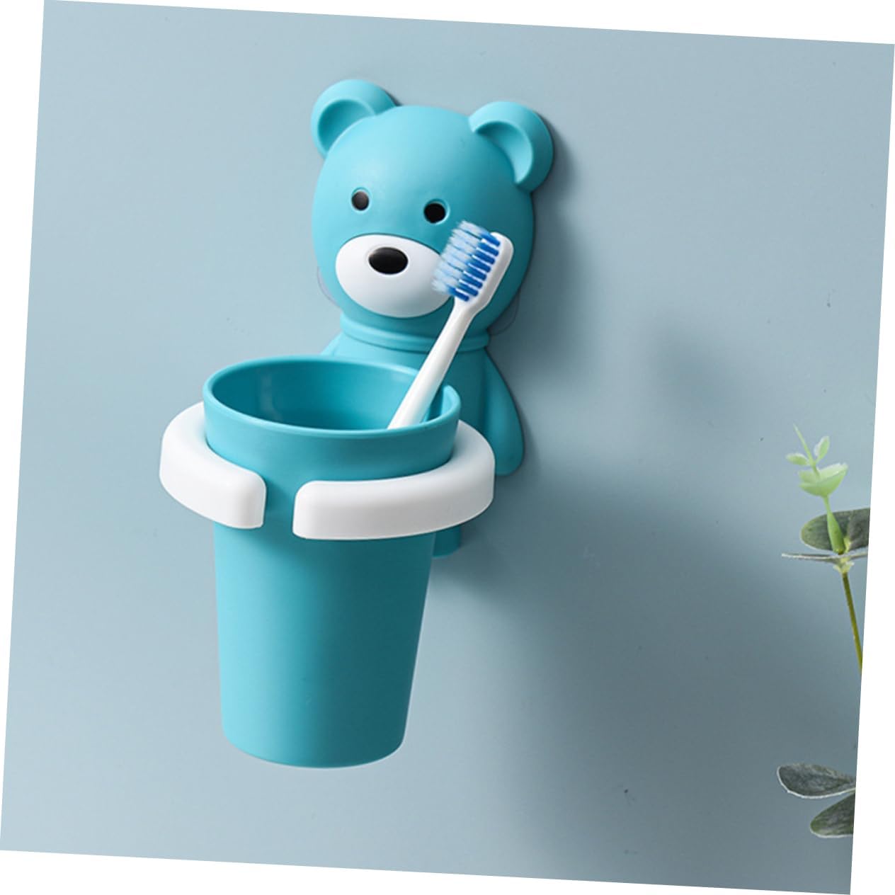 NOLITOY Meowth Tooth Brush Mouth Wash Organizer for Kids