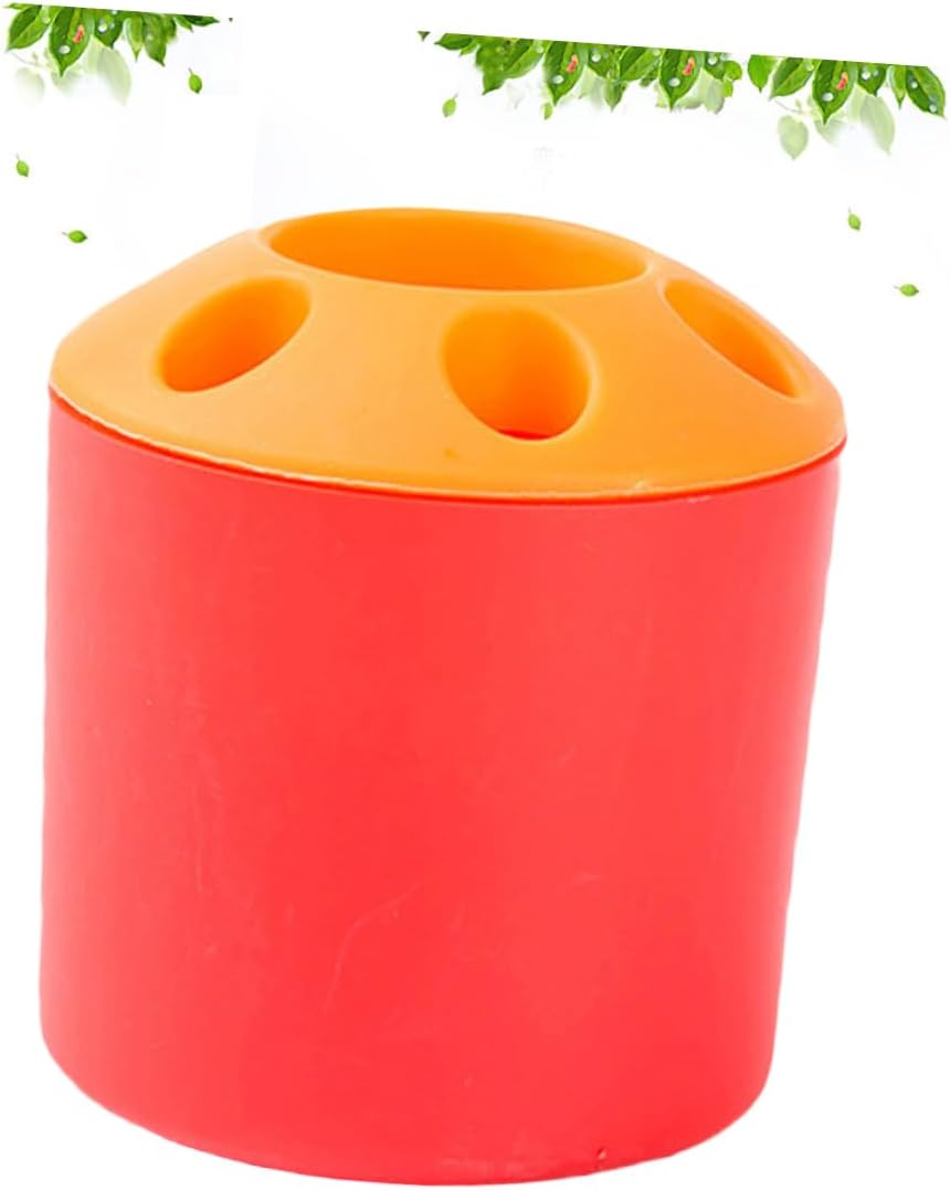 STOBAZA - Large Toothbrush Holder with Toothpaste Storage - Easy Bathroom Organizer