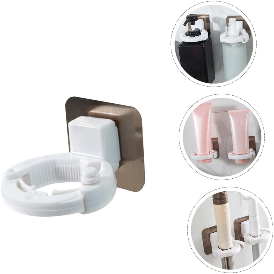 Cabilock 3pcs Wall Mounted Shower Gel Bottle Rack