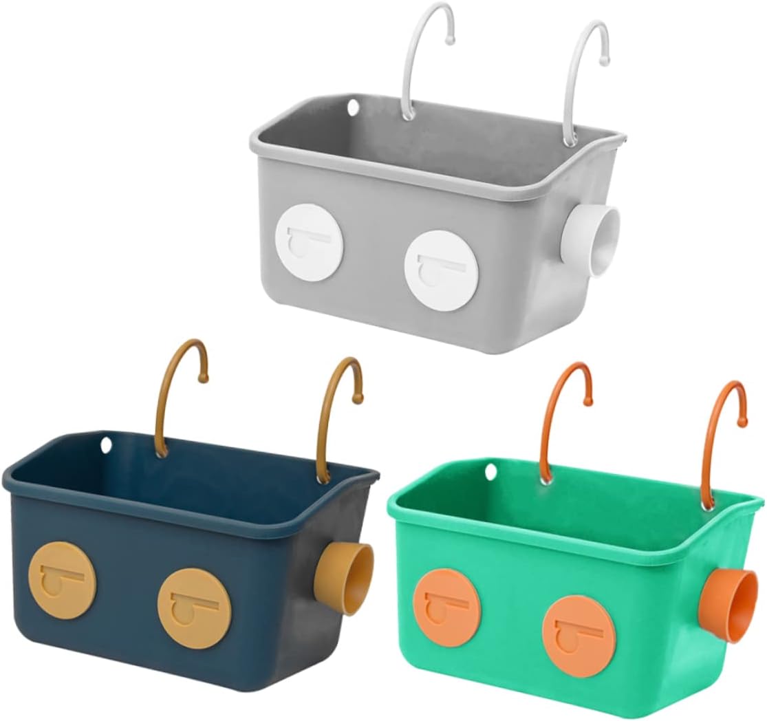 No Punching Shotarday Caddy Silver Basket for Bathroom Storage