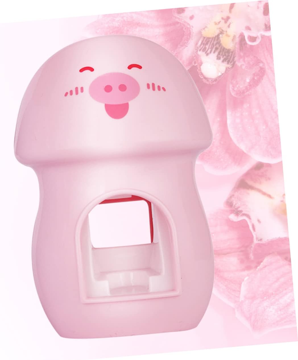Adorable Pink Toothbrush Holder Wall-Mounted Automatic Toothpaste Squeezer