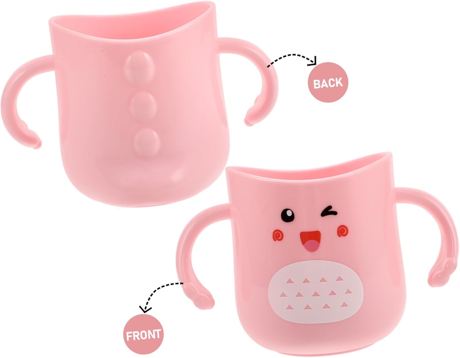 ORFOFE Child-Sized Toothbrush Mug with Dinosaur Design