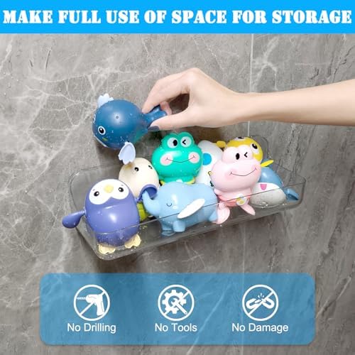 2PK Bath Toy Storage Holder for Bathtub Large