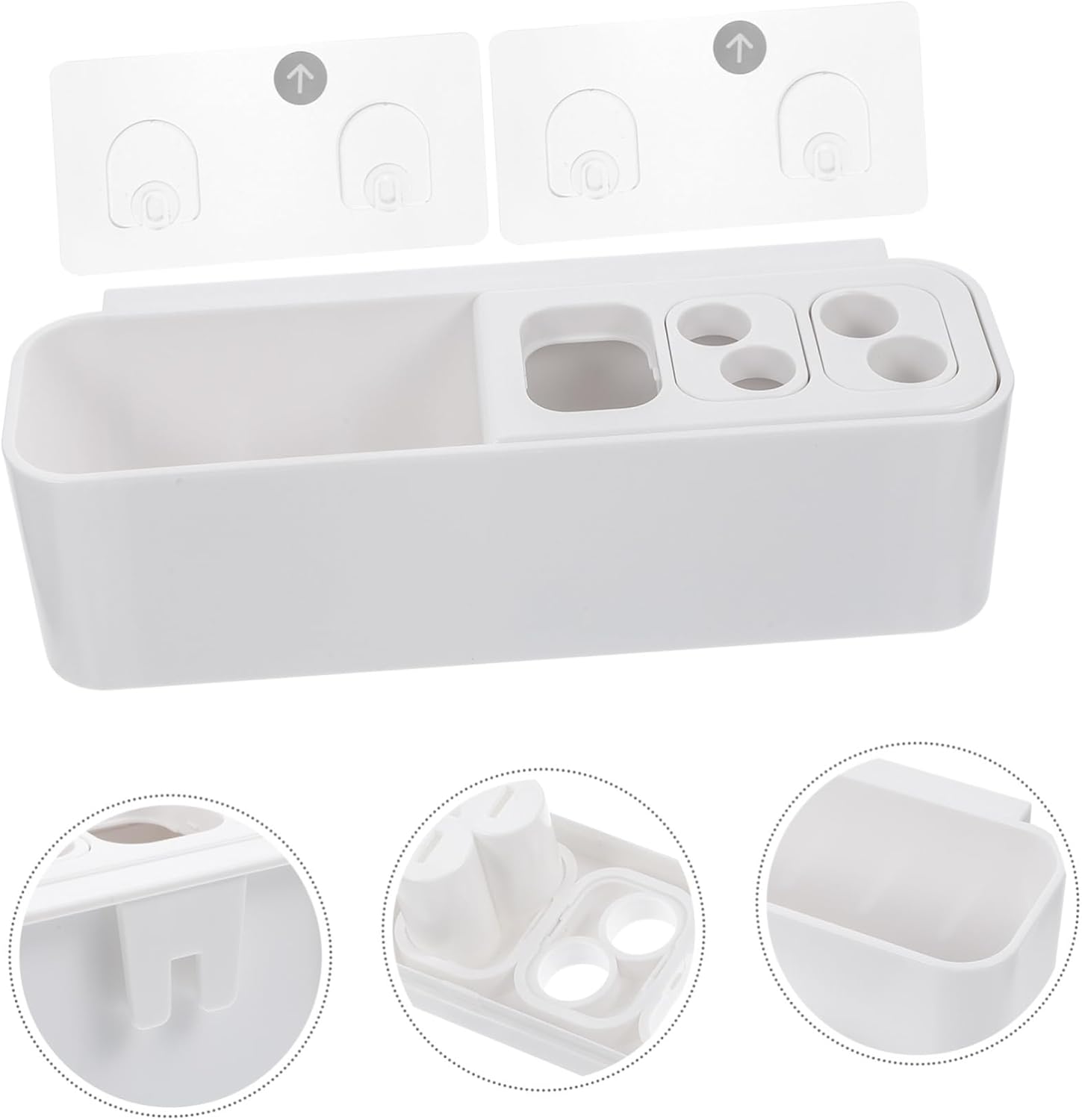 Space-Saving Wall-Mounted Toothbrush Holder