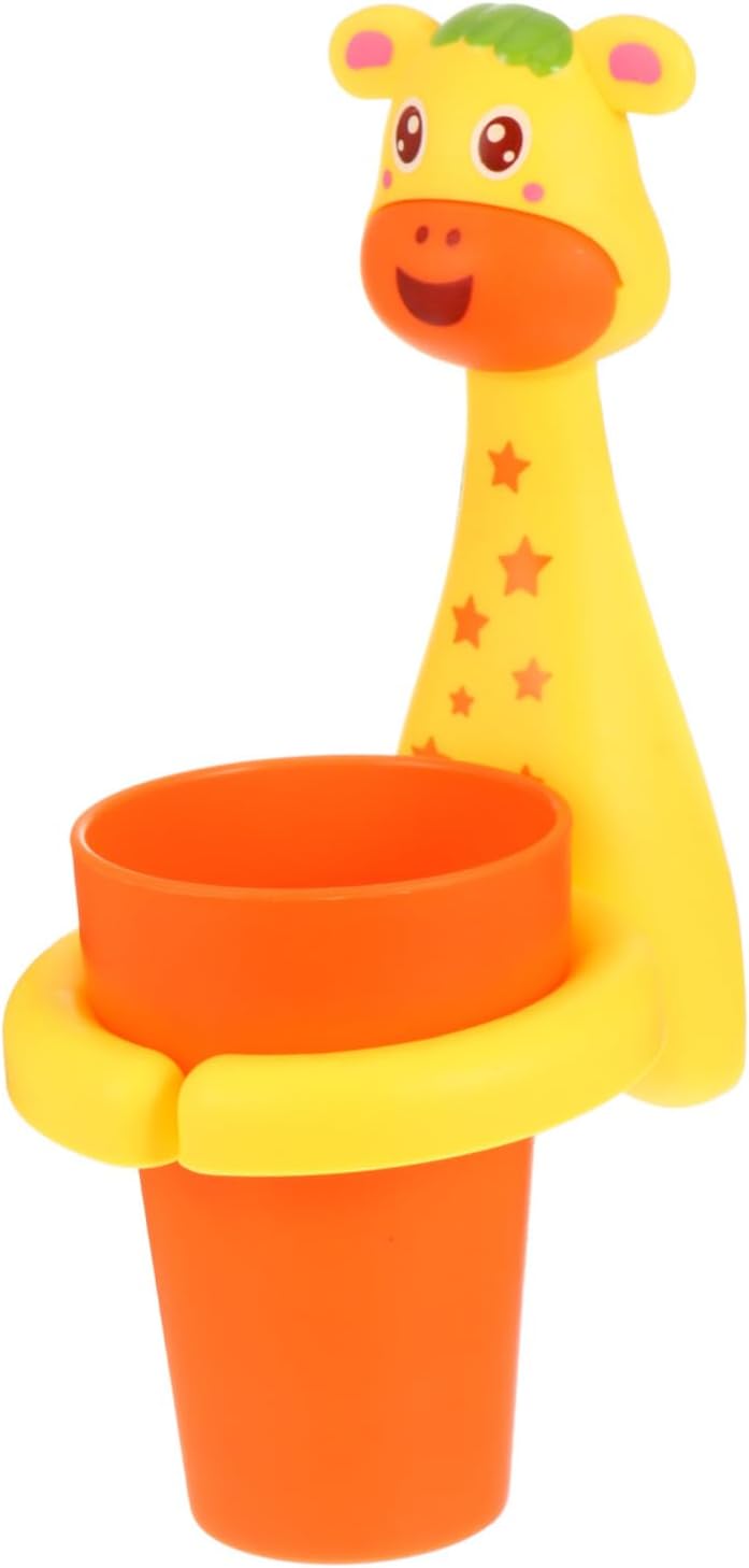 No-Punching Wall-Mounted Toothbrush Cup for Kids