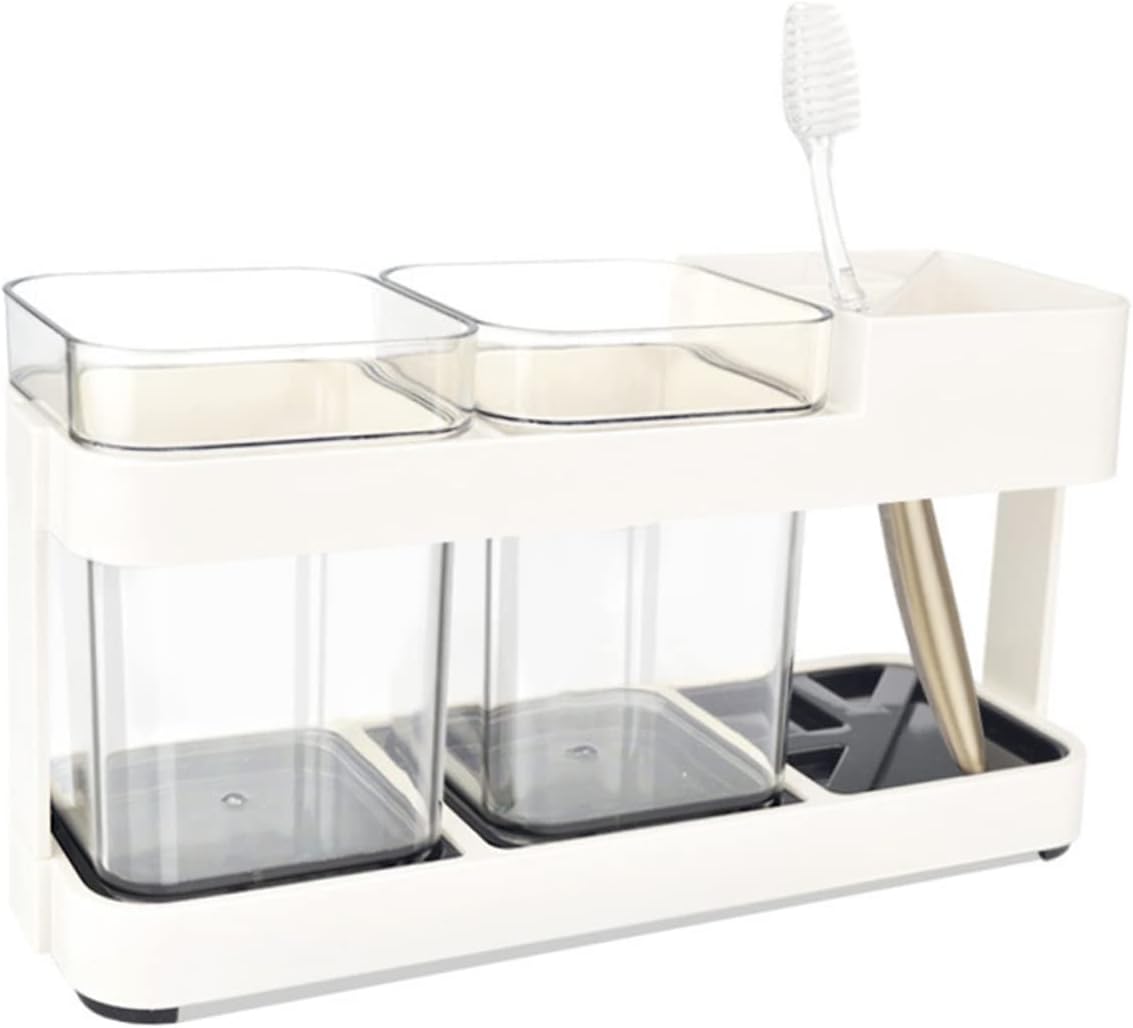 BRIGHTFUFU - Toothbrush Gargle Cup Holder Storage System