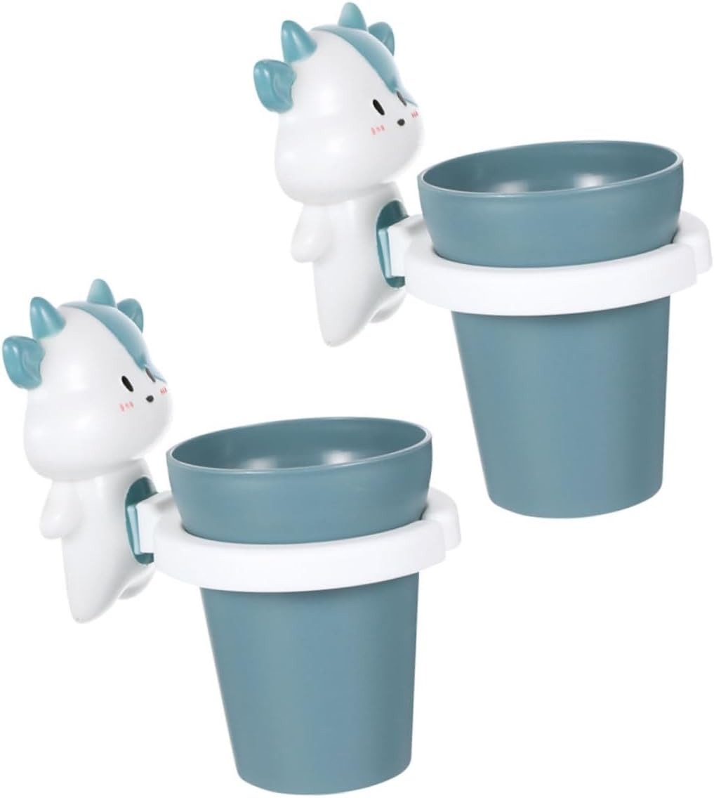 BrightFufu Cute Toothbrush Cup Holder for Kids Perfect Travel Toy Design