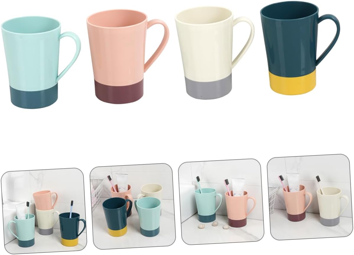 Anneome 4-Piece Bathroom Tumbler Cup Set