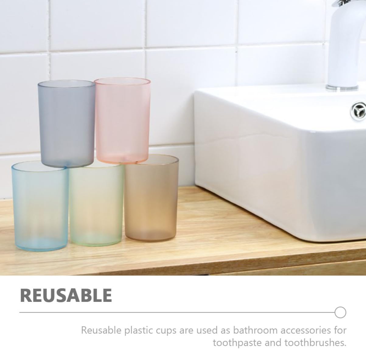 Modular Plastic Toothbrush Mouthwash Holder Grey