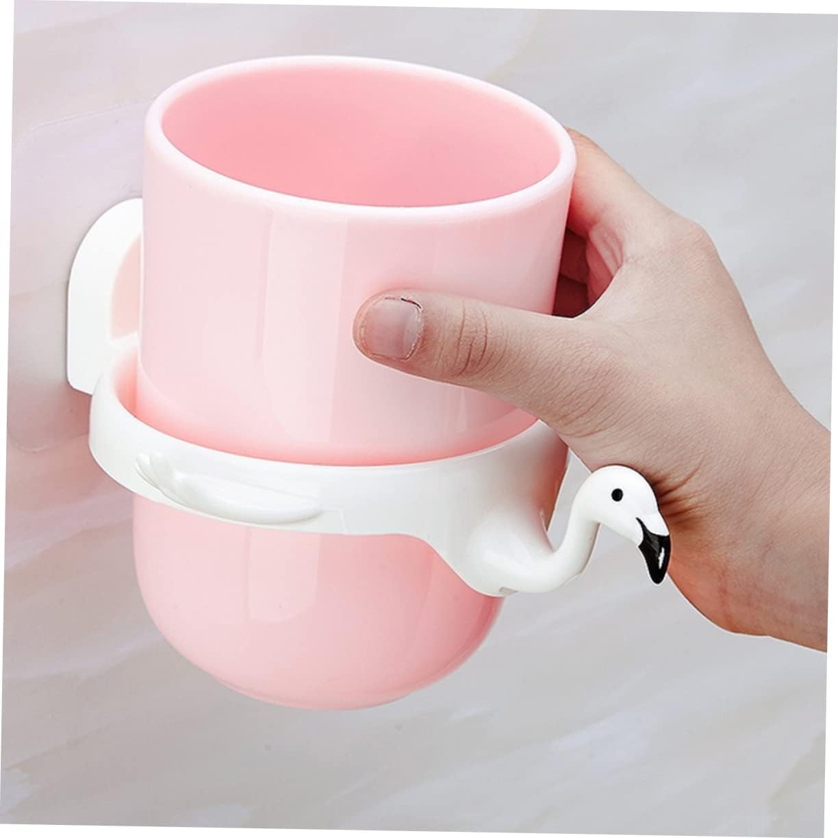 HOOtn Flamingo Tooth Mug Gargle Brush Use-Everyday Organizer in a Cute Design