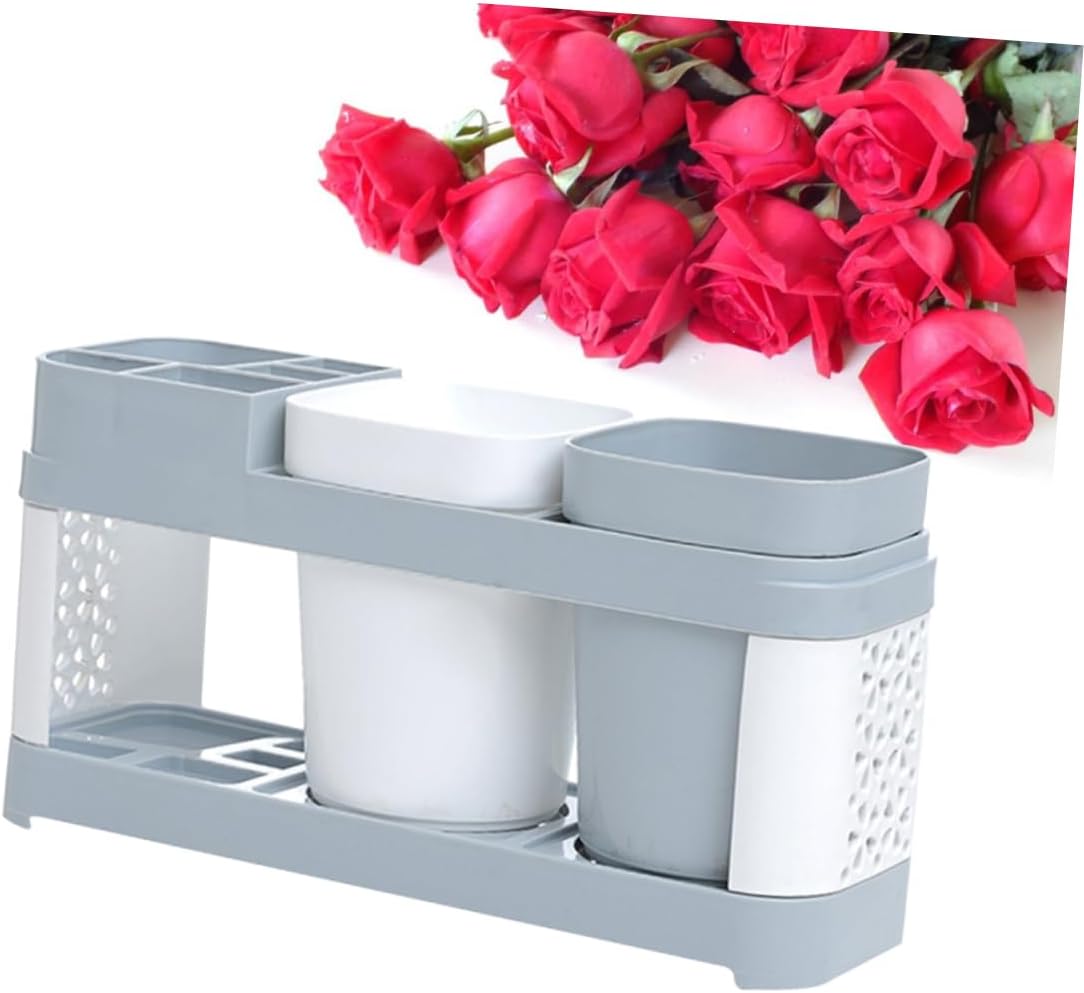Cup Holder - Toothbrush Mouthwash Container Organizer