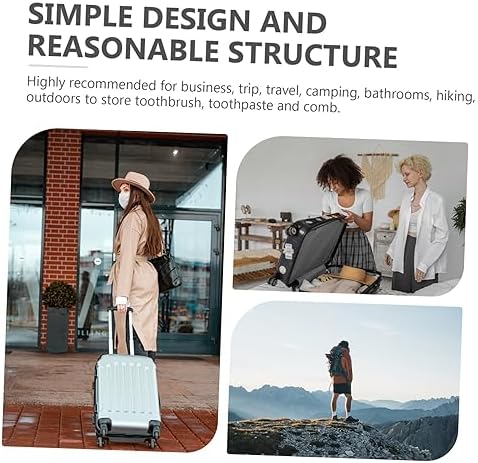 Happyyami - Modern Portable Toothbrush Mouthwash Holder for camping and Travel