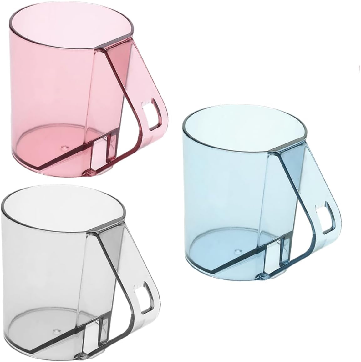 3-Piece Set of Sky Blue Toothbrush Holder