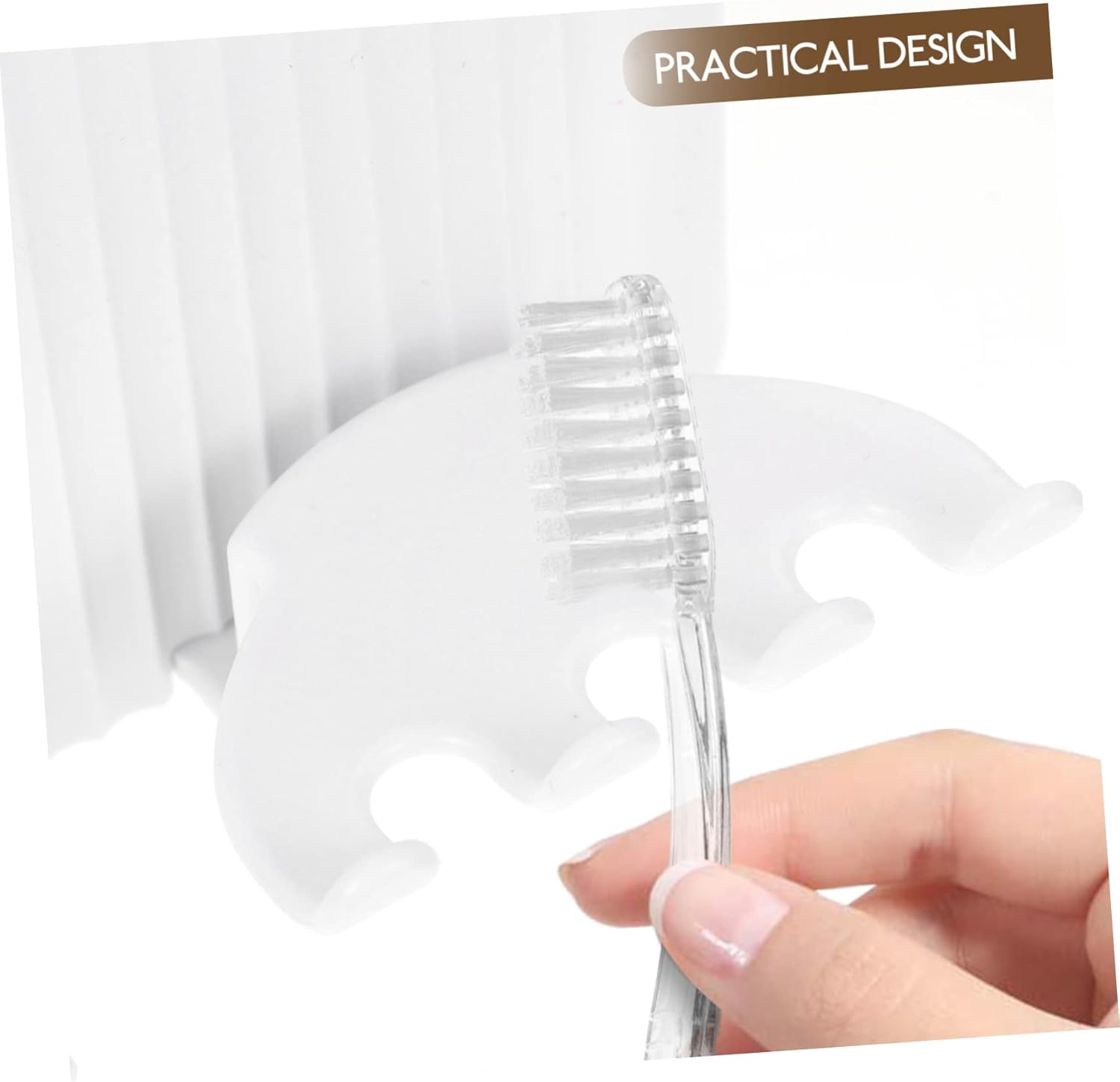 Space-Saving Wall-Mounted Toothbrush Holder Set