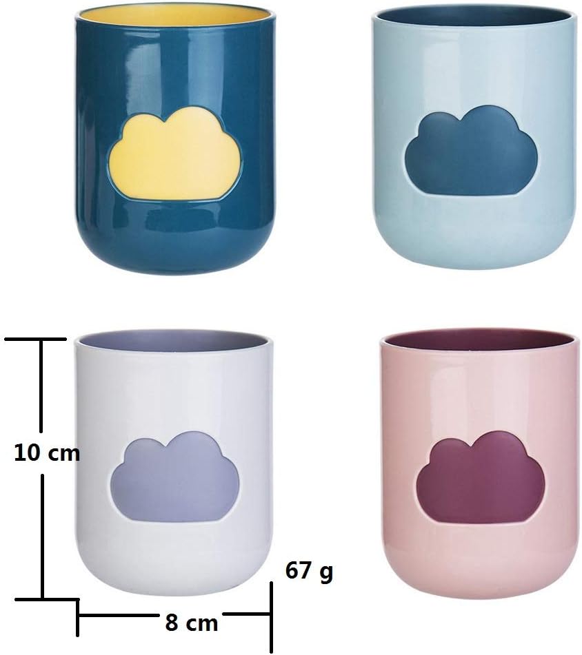 4-Piece Travel Toothbrush Set Upscale Bathroom Accessories