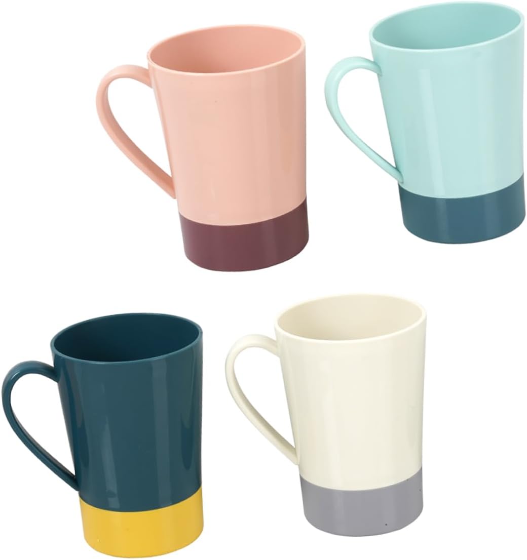 Stylish 4-Pack Reusable Toothbrush Holder Cups for Travel Camping