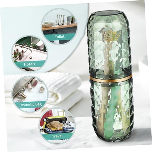 HOLIDYOYO Style Toothbrush Cup Holder for Travel Camping