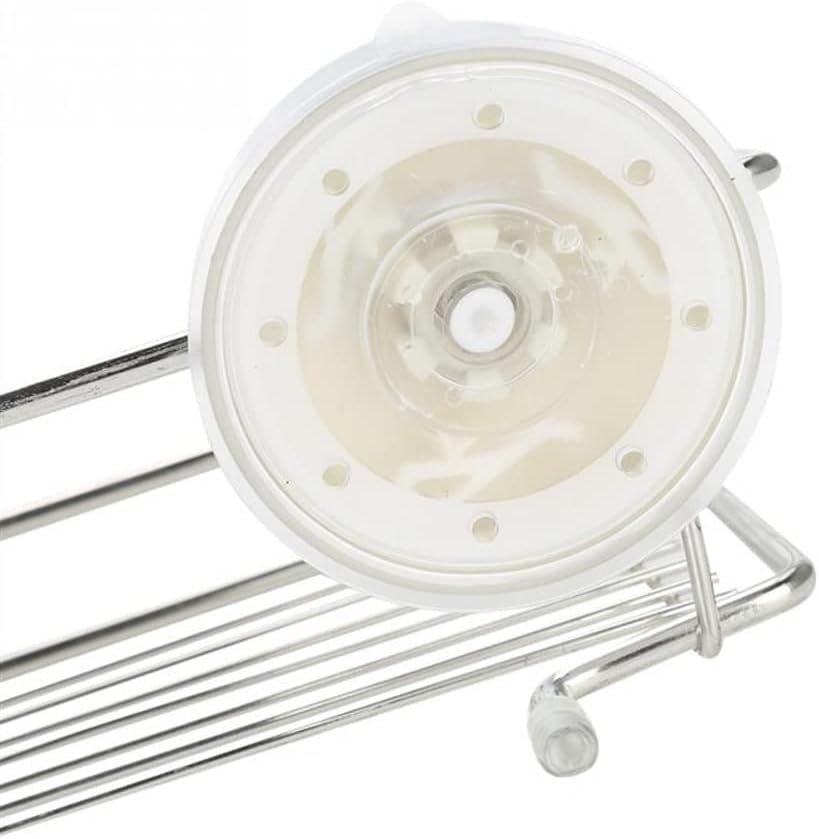 Wall-Mounted Dual-Sucker Organizer Durable Space-Saving