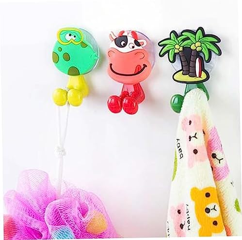 10-Piece Cartoon Character Toothbrush Holder Random Animal Design Easy to Install