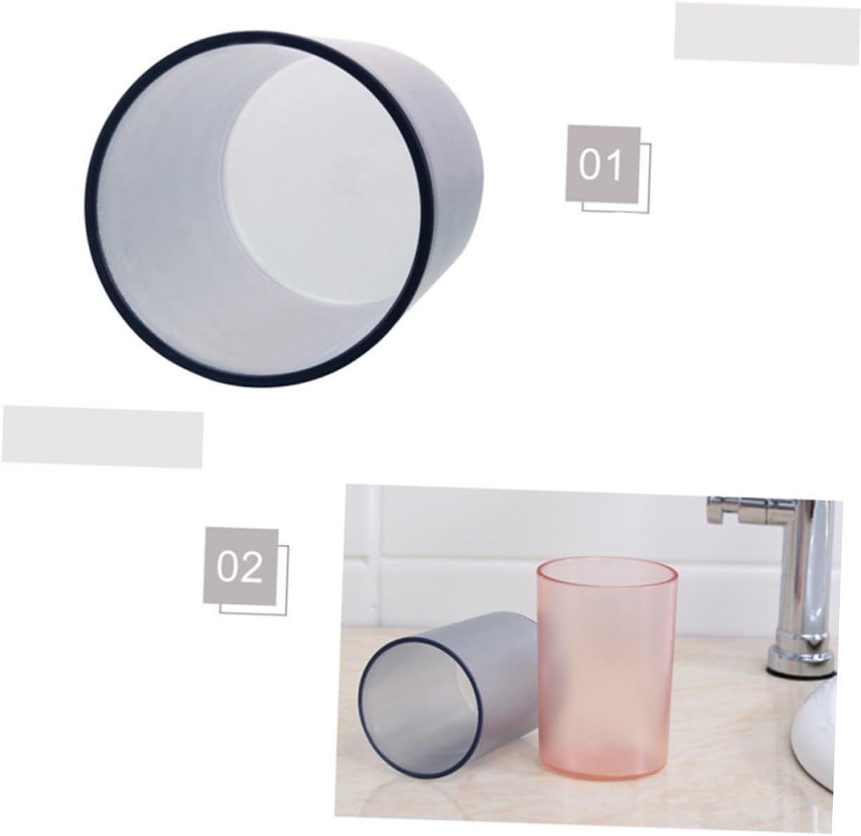 Transparent Toothbrush Cup