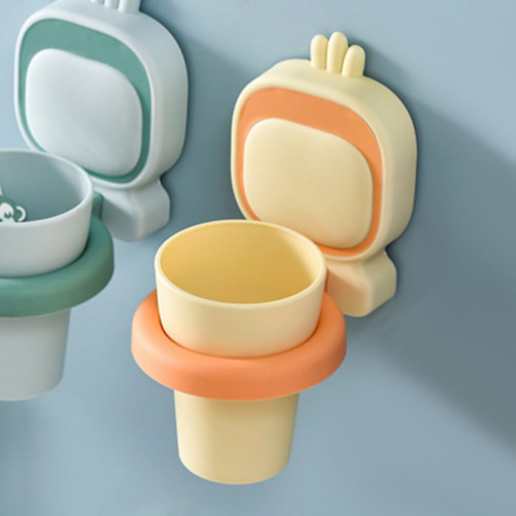 Excearth Toothbrush Holder Wall-Mounted Space-Saving Durable Organizer