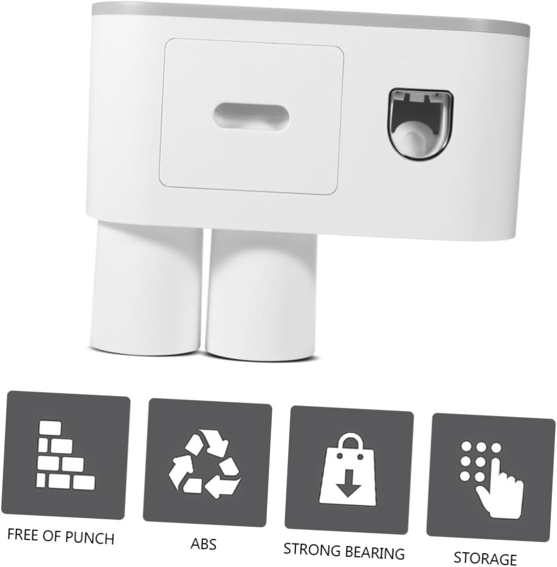 Wall-Mounted Toothpaste Dispenser for Efficient Use