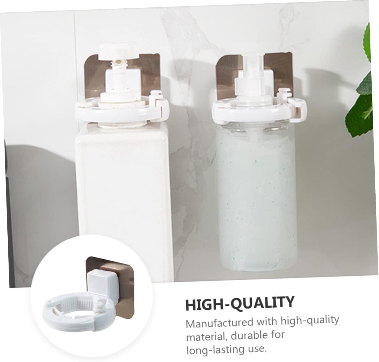 Cabilock 3pcs Wall Mounted Shower Gel Bottle Rack
