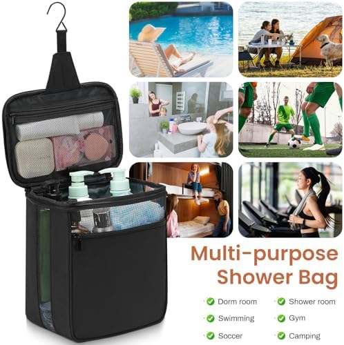 Heavy-Duty Mesh Portable Showers Organizer 86x102x59 Multi-Purpose